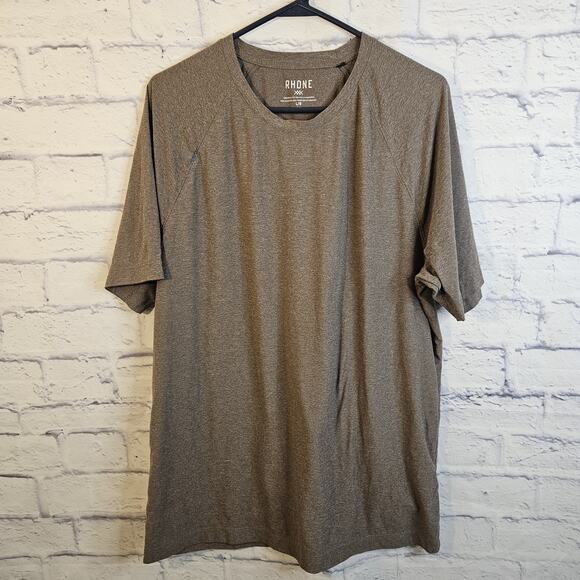 RHONE Other - Rhone Mens Athetic Shirt Large Taupe Short Sleeve